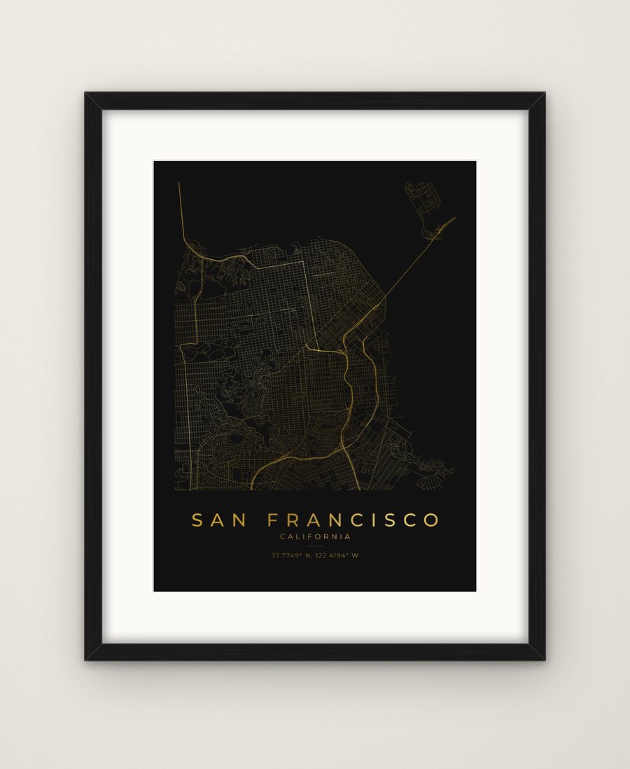 San Francisco map print